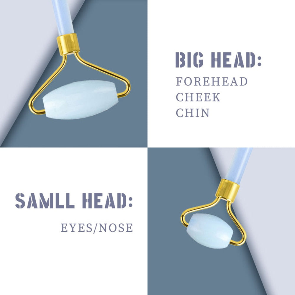 RosyGlow™ Jade Sculpt & Lift Facial Roller Set