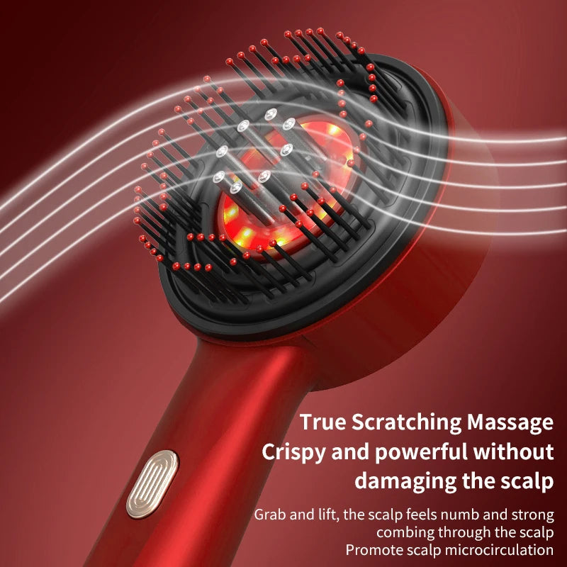 RosyGlow Vibration Massage Comb for Hair Follicles